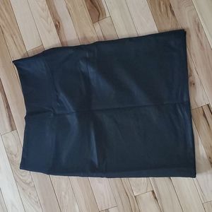 Faux leather skirt